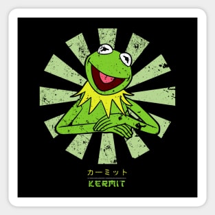 Kermit The Frog Retro Japanese Sticker